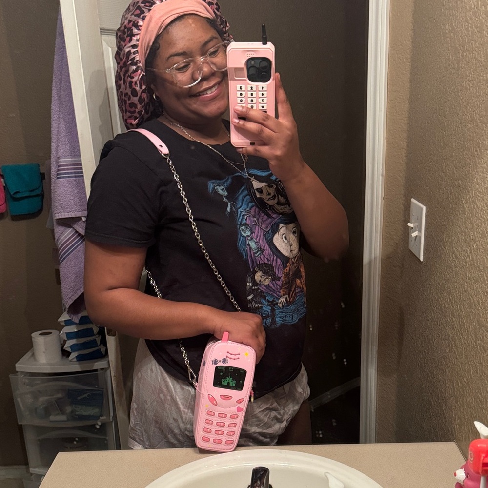 Pink Retro Cell Phone Purse - Picture 5 of 5